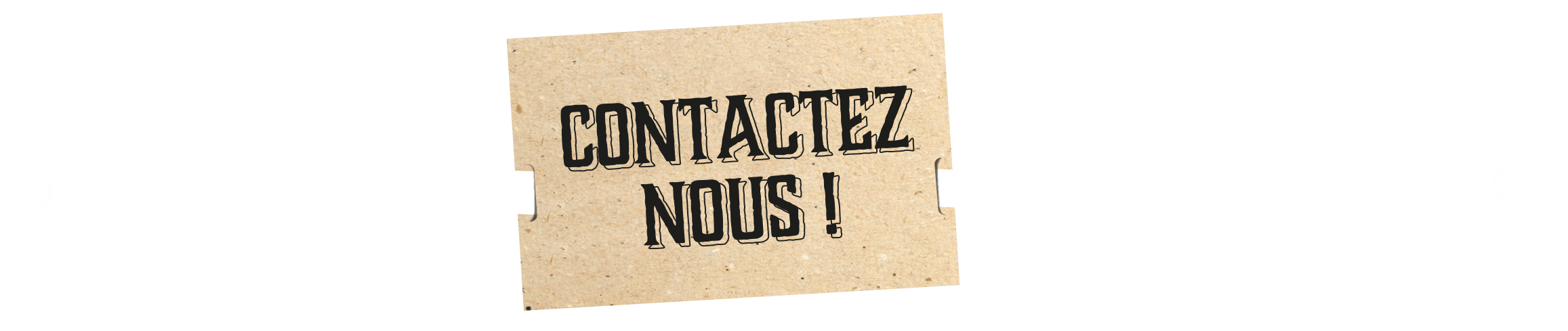 Panneau contactez-nous