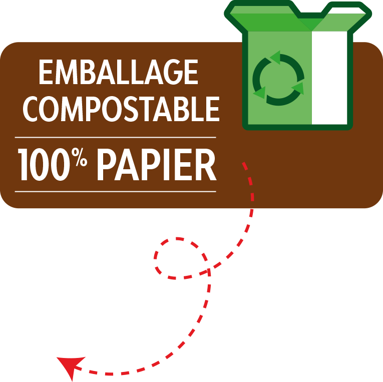 Emballage compostable 100% papier