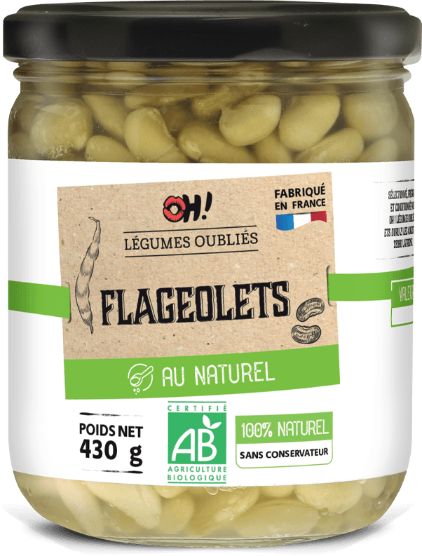 Flageolets au naturel Oh! legumes oubliés