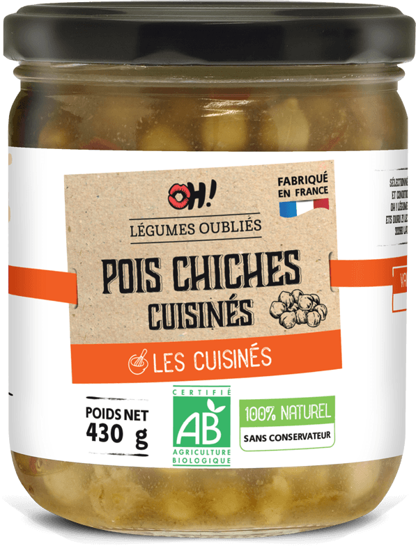 Pous chiches cuisinés Oh! legumes oubliés