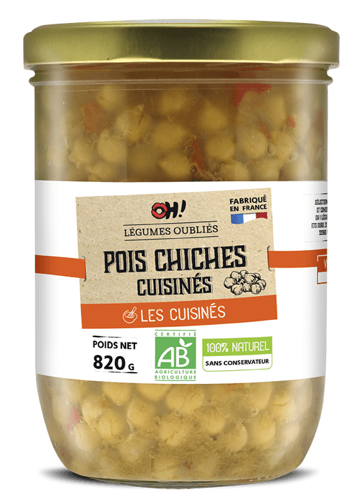 Pois chiches cuisinés 820g Oh! Légumes oubliés