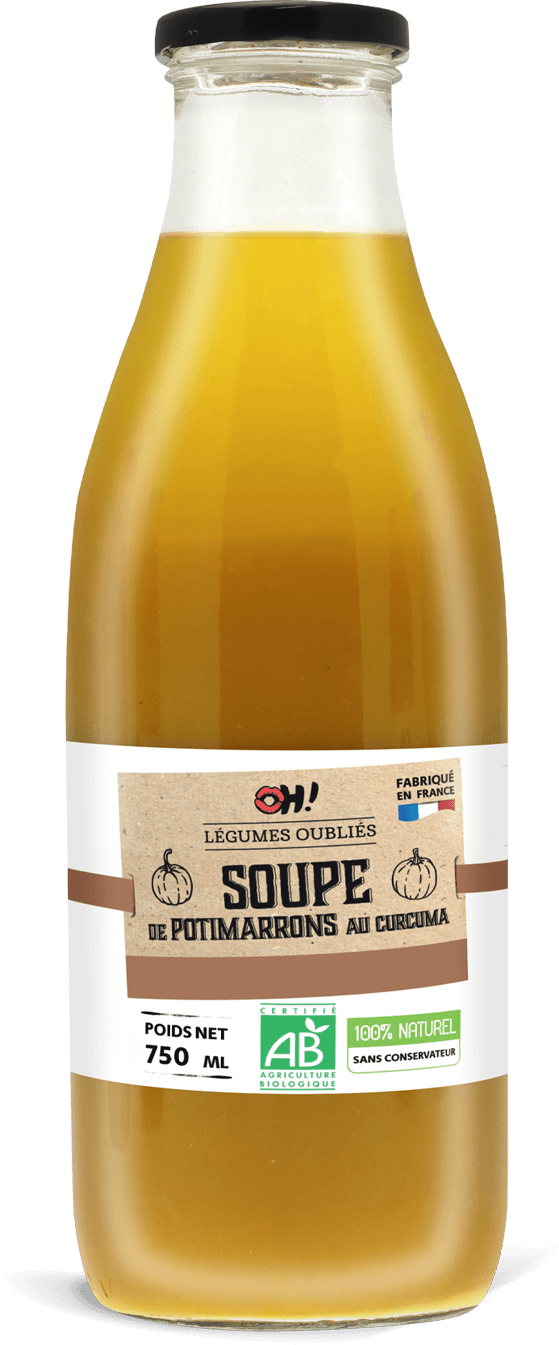 Soupe de potimarrons au curcuma Oh! legumes oubliés